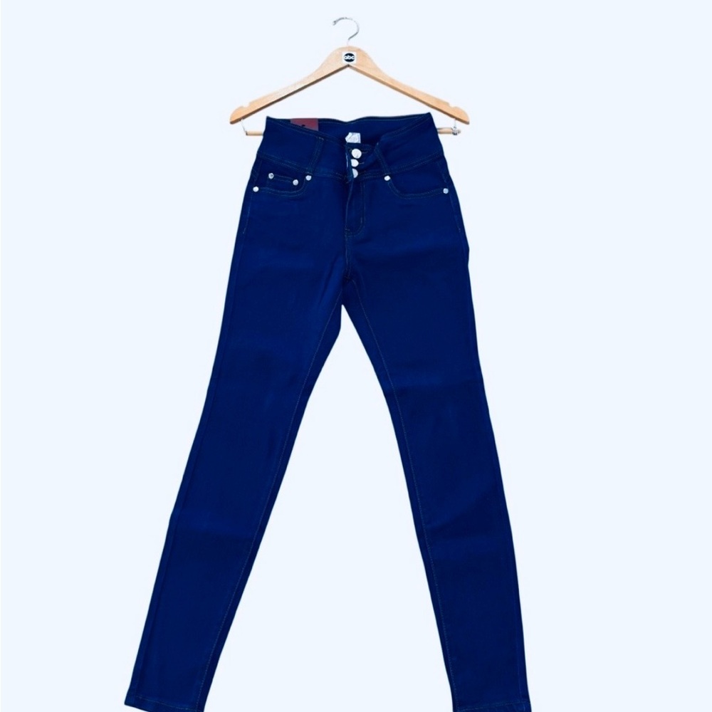 Y2K Movie and TV Clothes size 1/2 NWT womens dark BLUE DENIM JEANS